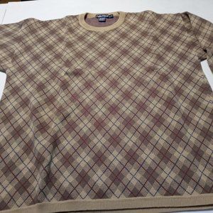 Nautica Argyle Vintage Sweater Size L